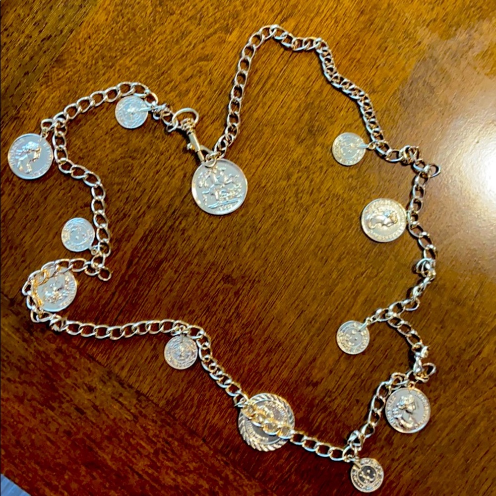 Gold chain belt